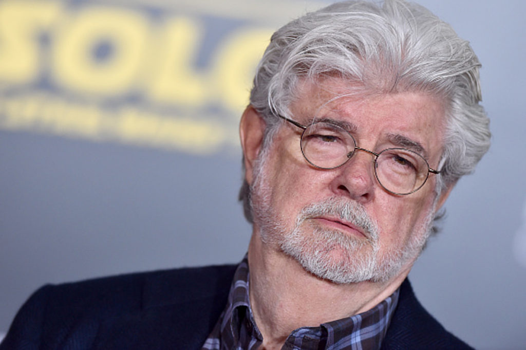 George Lucas, creator of the Star Wars franchise, at the premiere of SOLO: A Star Wars Story