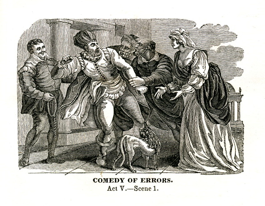 An illustration of William Shakespeare's "Comedy of Errors"