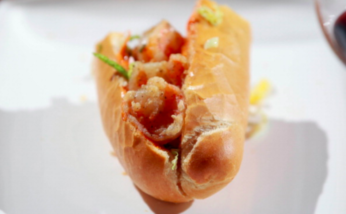 Shrimp Po-Boy Sandwich. Corey Mintz's dinner party for his Fed column. Guests of honour are from Imp