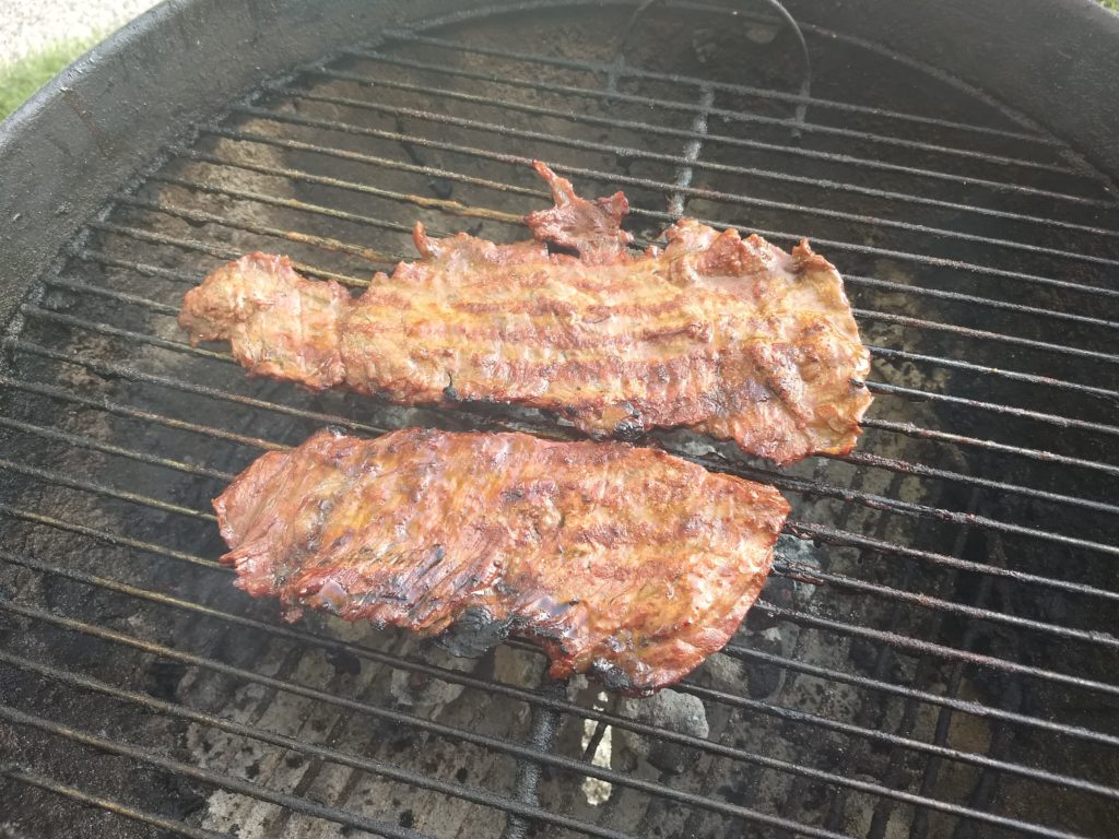 grilled skirt steak fajitas