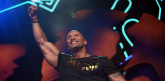 BURBANK, CALIFORNIA - APRIL 09: Host Dwayne Johnson speaks onstage during the 2016 MTV Movie Awards at Warner Bros. Studios on April 9, 2016 in Burbank, California. MTV Movie Awards airs April 10, 2016 at 8pm ET/PT. (Photo by Emma McIntyre/Getty Images for MTV)