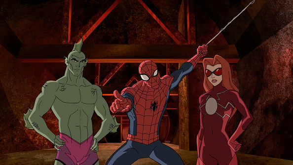 MARVEL'S ULTIMATE SPIDER-MAN VS. THE SINISTER 6 - Agent Web" - When a battered Nova asks for help finding Nick Fury, Spider-Man tracks him to the dangerous ruins of an ancient city. This episode of "Marvel's Ultimate Spider-Man vs. The Sinister 6" airs Sunday, June 26 (9:00 - 9:30 A.M. EDT) on Disney XD. (Disney XD) TRITON, SPIDER-MAN, MADAME WEB