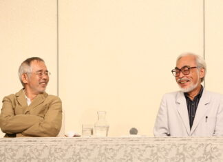 Studio Ghibli producer Toshio Suzuki and director Hayao Miyazaki