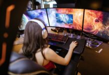 Girl trying to become successful in gaming