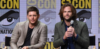 Supernatural co-stars Jensen Ackles and Jared Padalecki at San Diego Comic-Con 2017.