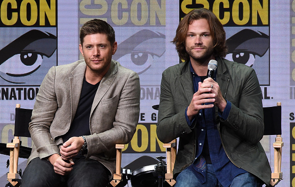 Supernatural co-stars Jensen Ackles and Jared Padalecki at San Diego Comic-Con 2017.