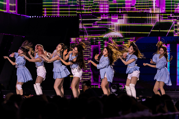 NMIXX performing during the 28th Dream Concert ahead of the release of 