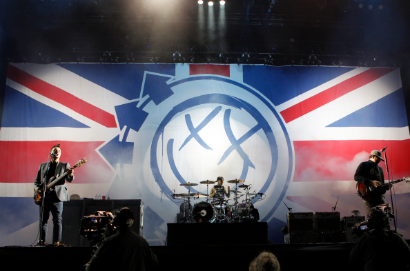 Blink-182 performing at the "Reading Festival" back in 2014.
