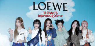 NMIXX at a promotional event for Studio Ghibli's "LOEWE X Howl's Moving Castle."